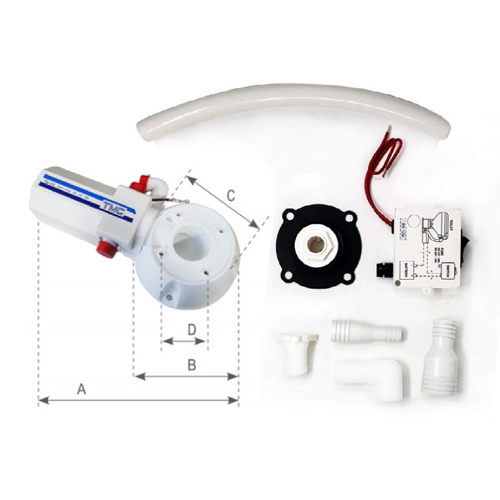 TMC Elektro-WC Für Boote – 12V Marine-Toilette Aus Porzellan Mit Pumpenschalter
